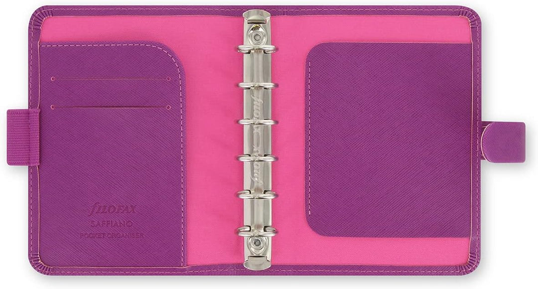 Filofax Saffiano Pocket Organizer – Raspberry, 2.5 x 14.5 x 11.5 Einzelbett, Einzelbett