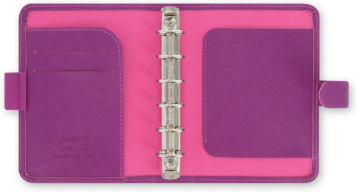 Filofax Saffiano Pocket Organizer – Raspberry, 2.5 x 14.5 x 11.5 Einzelbett, Einzelbett