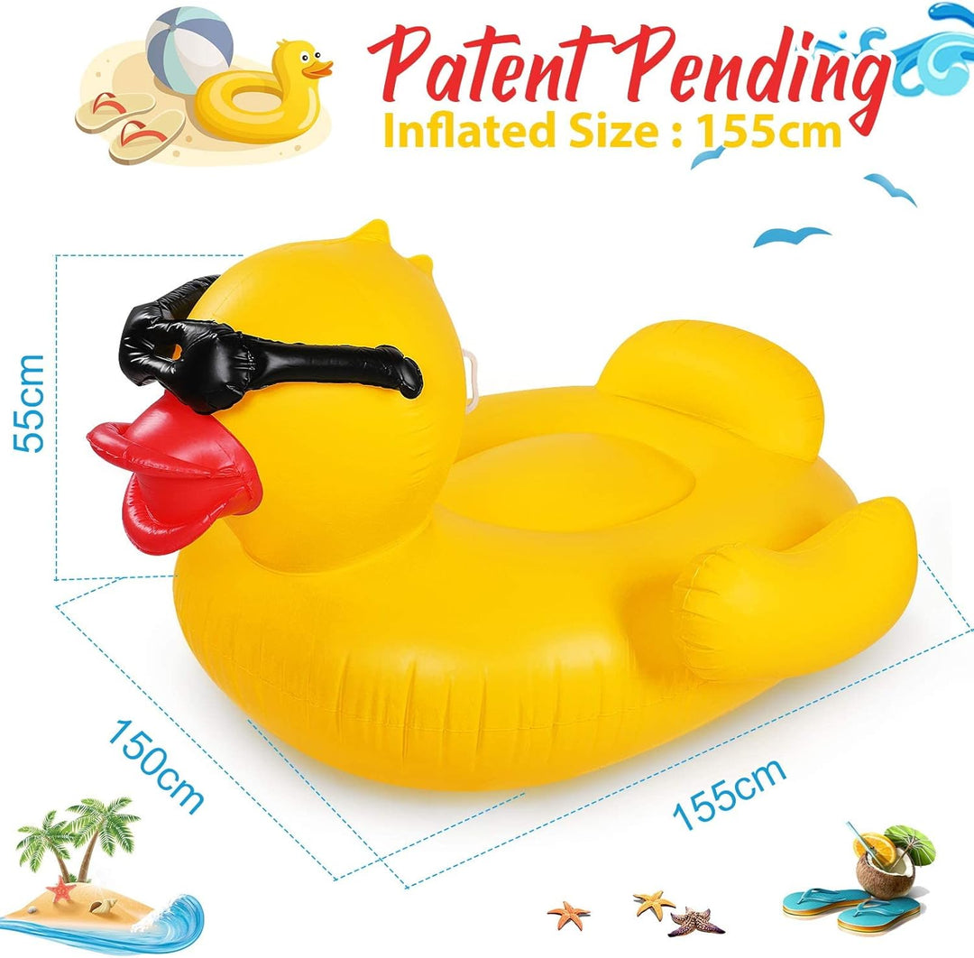 Float Joy Ente Aufblasbare Gross Luftmatratze Pool Erwachsene Pool Spielzeug Schwimmtier für den Poo