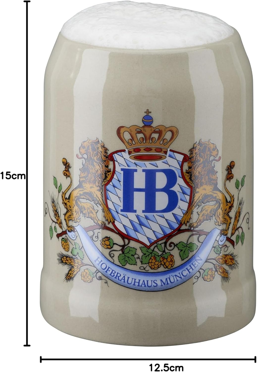 Bierkrug Hofbräuhaus München HB Krug 0,5 Liter King Werk KI 1000060
