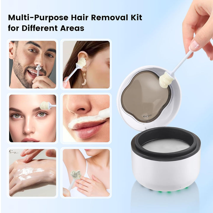 Nasenwachsset für Männer und Frauen, Nasen Waxing Kit, Nasenhaarentferner für Ohr Augenbraue Bart, M