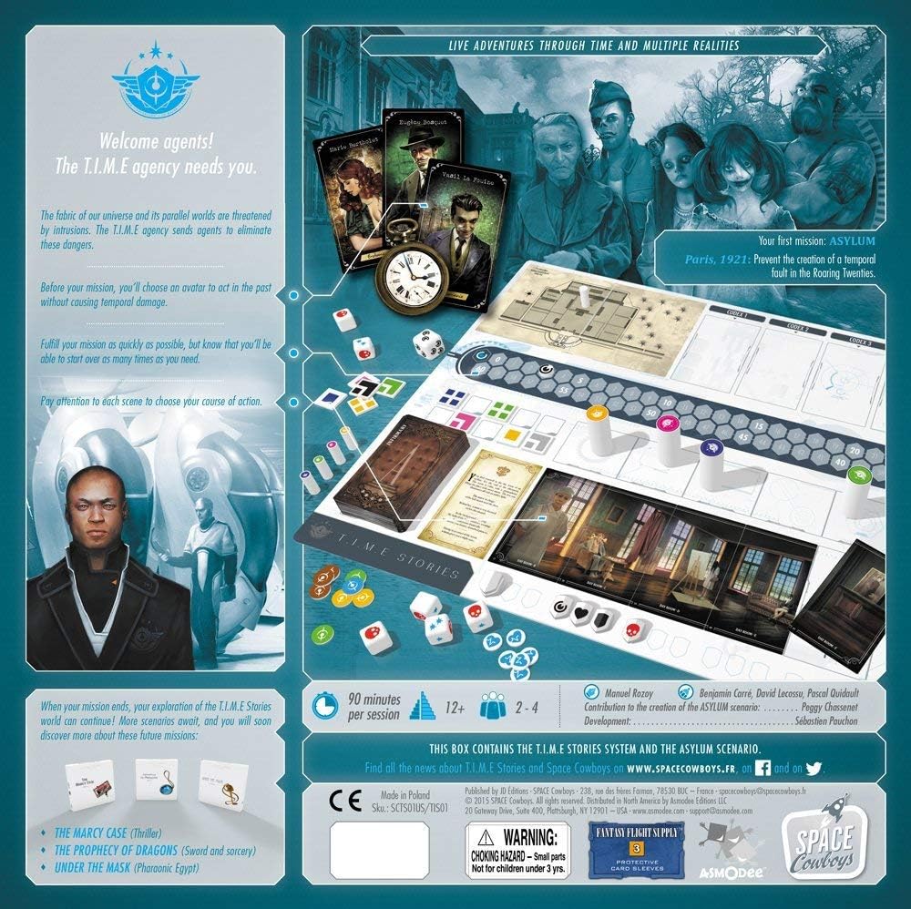 Asmodee SCTS01US-ASM - T.I.M.E Stories Zeitgeschichten (einschliesslich Asylmission), Zeitgeschichte