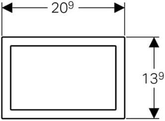 Geberit 115086GH1 Abdeckrahmen OMEGA 60 115.086.GH.1 für Betätigunsplatte chrom gebürstet