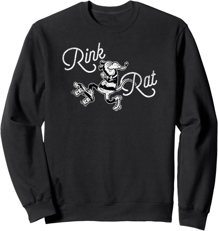 Retro Roller-Skating Funky Rink Rat Sweatshirt