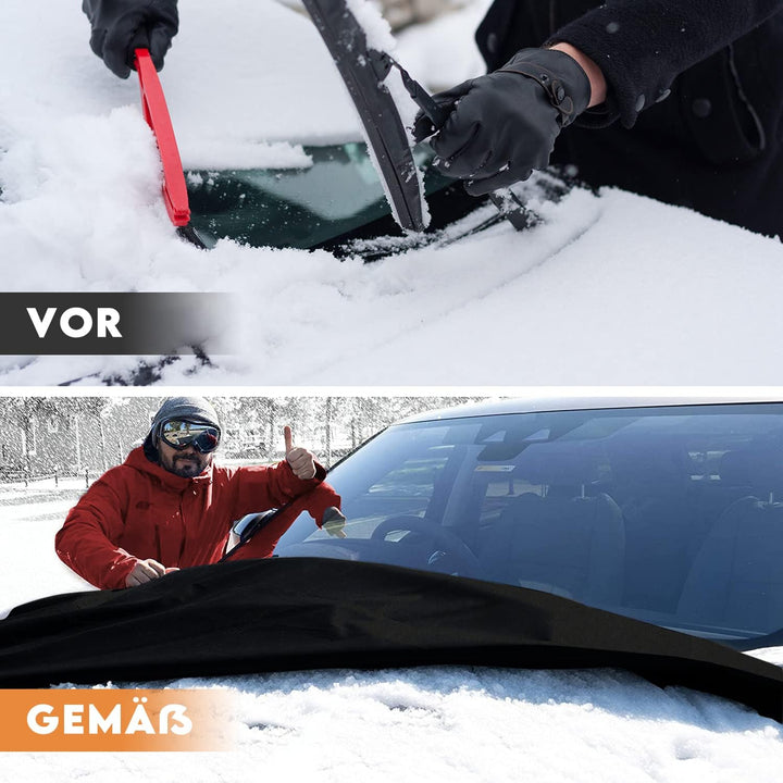 EZGETOP Auto Windschutzscheiben Sonnenschutz Abdeckung Ersatz für T6, Heavy Duty 600D Oxford Blackou