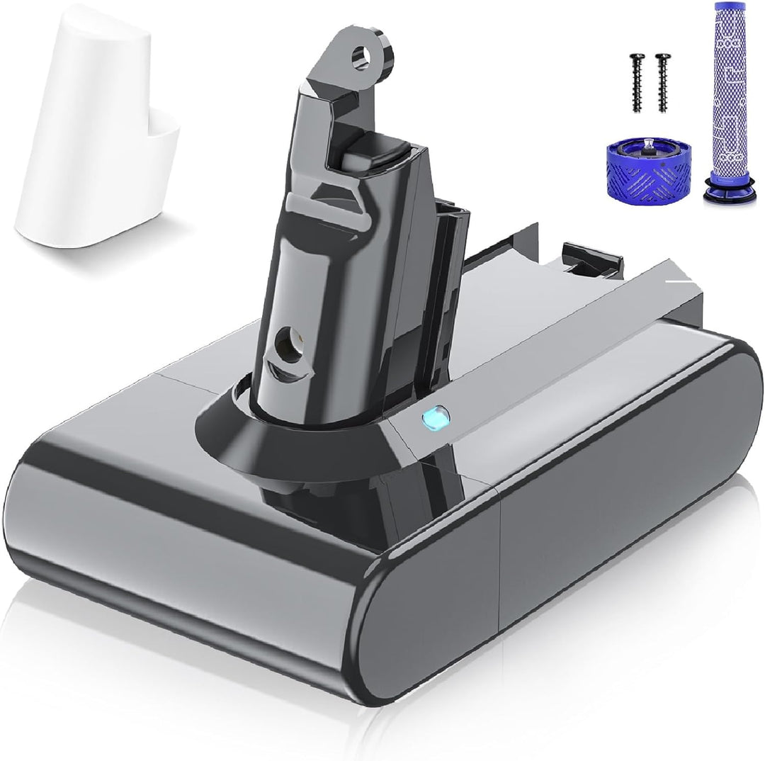 6000mAh V6 Akku für Dyson, Powtree Ersatzakku für Dyson V6 DC62 SV03 DC58 DC59 DC61 DC72 DC74 SV04 S