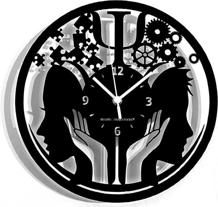 Instant Karma Clocks Wanduhr Psychologie Geschenkidee Klinische Psychiater Arzt Krankenhaus