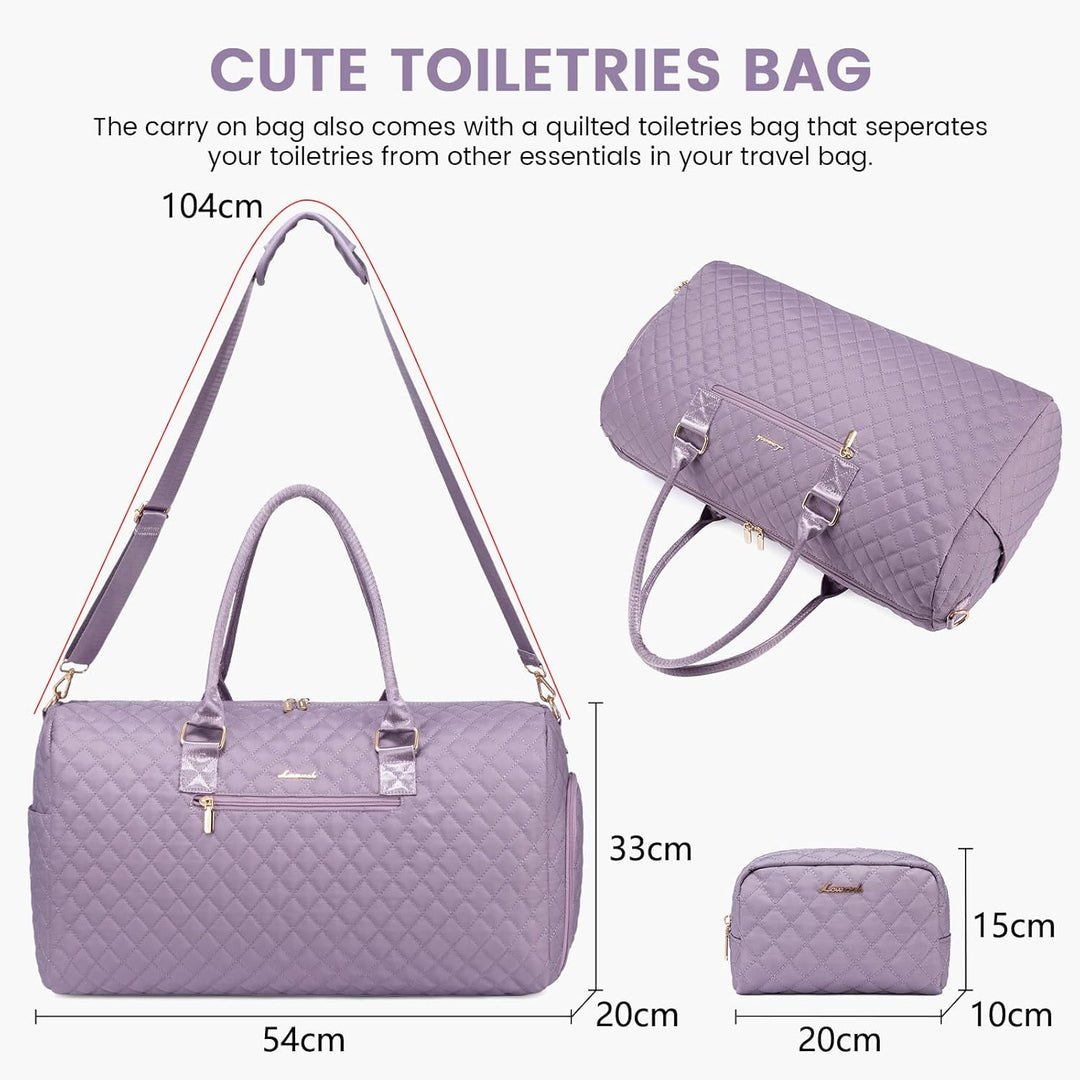 LOVEVOOK Sporttasche Damen, Reisetasche Weekender Travel Kliniktasche Geburt mit Kulturtasche Schuhf