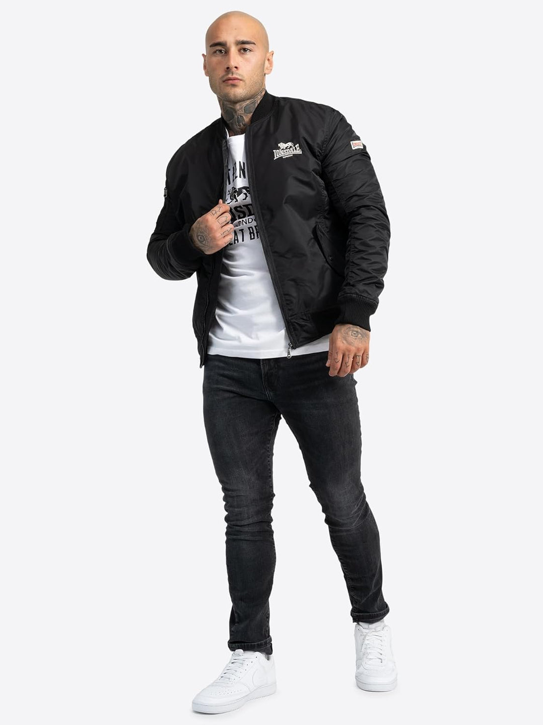 Lonsdale Herren Tern Hill Jacke XL Schwarz, XL Schwarz
