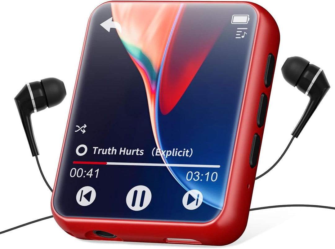 32GB MP3 Player Bluetooth 5.0, HiFi Lossless Sound Musik Player mit Lautsprecher, Line-in Voice Reco