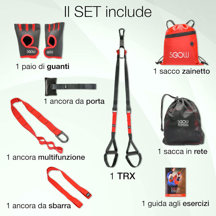 Setgowell Elastische Fitnessbänder für Zuhause, Fitnessstudio, Trx-Bänder, elastisch, für Training i