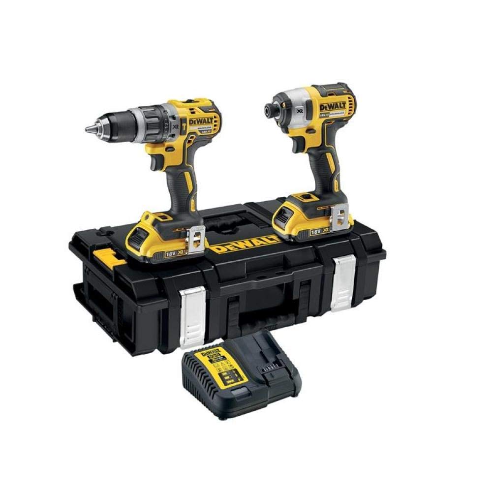 Dewalt DCK266D2-GB DCK266D2 Combi Drill and Impact Driver XR 18V Brushless Kit, 18 V