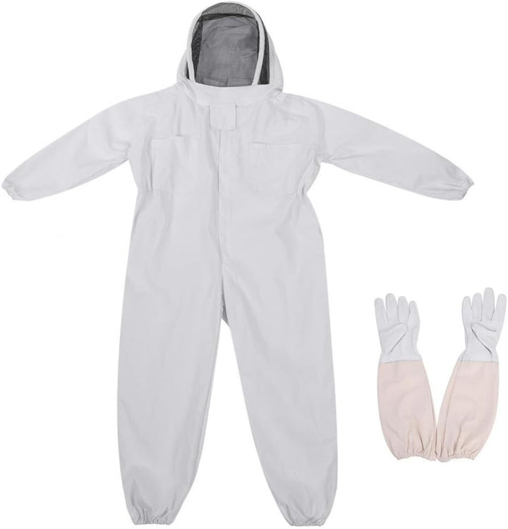 Haofy Imker Anzug Imkeranzug Imkerjacke Baumwolle mit und Hut, Belüftet Imker Anzug Set (Imkerjacke