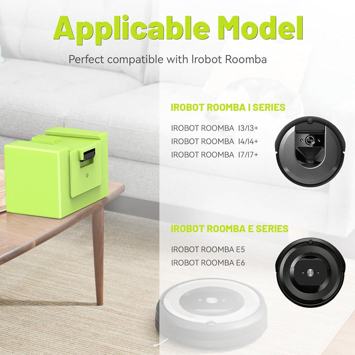 5000mAh Li-ion Akku für i7, ASUNCELL 14.4V Ersatzakku für iRobot Roomba e und i Serie i7 / i7+ i4/i4