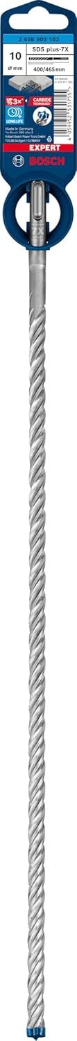 Bosch Professional 1x Expert SDS plus-7X Hammerbohrer (für Stahlbeton, Ø 10,00x465 mm, Zubehör Bohrh