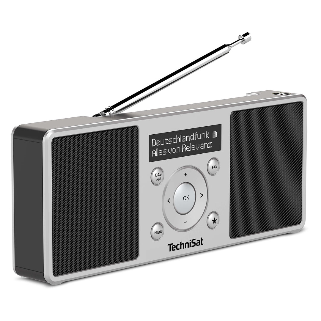 TechniSat DIGITRADIO 1 S - tragbares Stereo DAB Radio mit Akku (DAB+, UKW, FM, Lautsprecher, Kopfhör