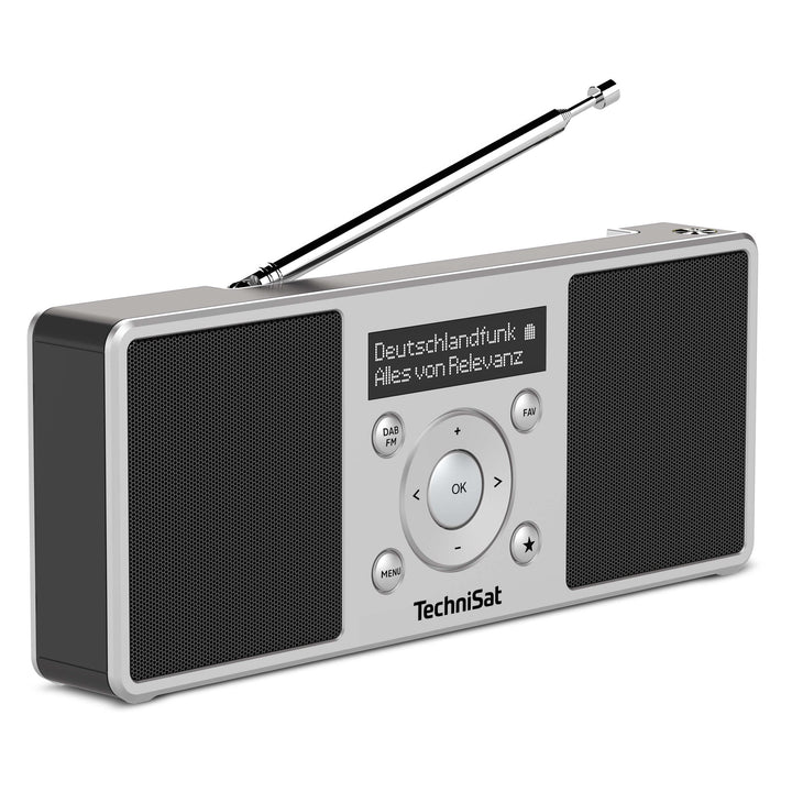 TechniSat DIGITRADIO 1 S - tragbares Stereo DAB Radio mit Akku (DAB+, UKW, FM, Lautsprecher, Kopfhör