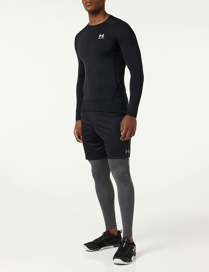 Under Armour Herren Armour HeatGear Compression Long-Sleeve T-Shirt Hemd, Blickdicht Schwarz XS, Sch