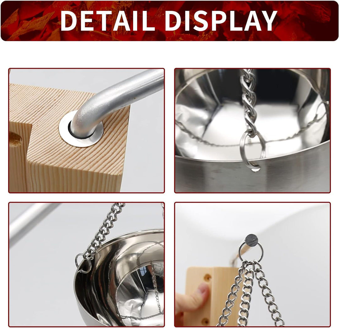 Hoypeyfiy Durable Edelstahl Sauna Aroma Bowl Cup ätherisches Öl Bowl Sauna Raumzubehör Sauna Verdamp