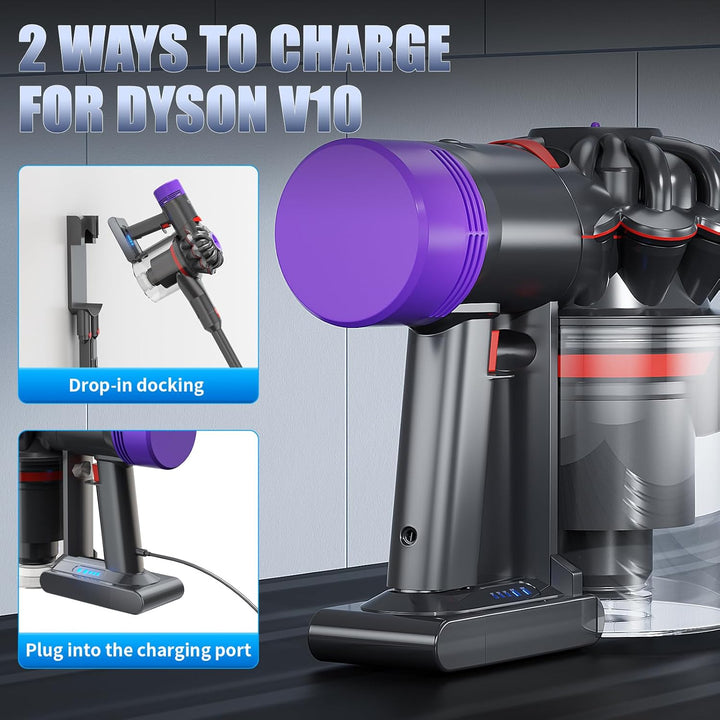 Powtree V10 Akku für Dyson, 8.0Ah Ersatzakku für Dyson V10 SV12 206340 | Absolute Animal Motörhead F