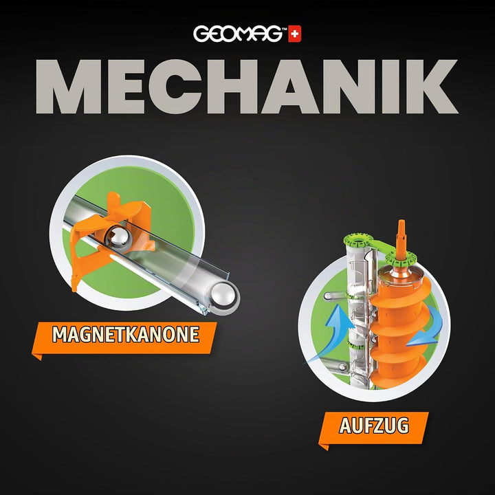 Geomag - Mechanics Gravity Elevator Circuit - Educational and Creative Game for Children - Magnetic