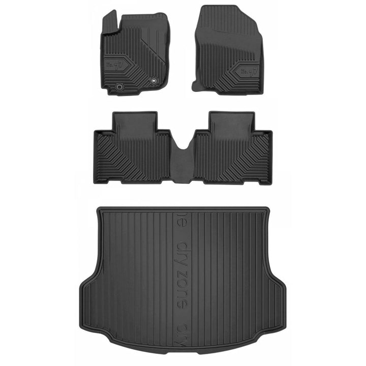 Satz Fussmatten und Gummimatte für Toyota RAV4 IV ab 2013