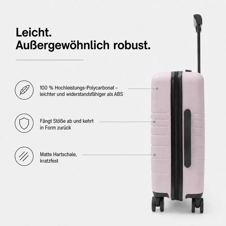 ETERNITIVE E3 Pro Kofferset 2-teilig Handgepäck + L Hartschale PC Pink | Handgepäck 33 L + Large 97