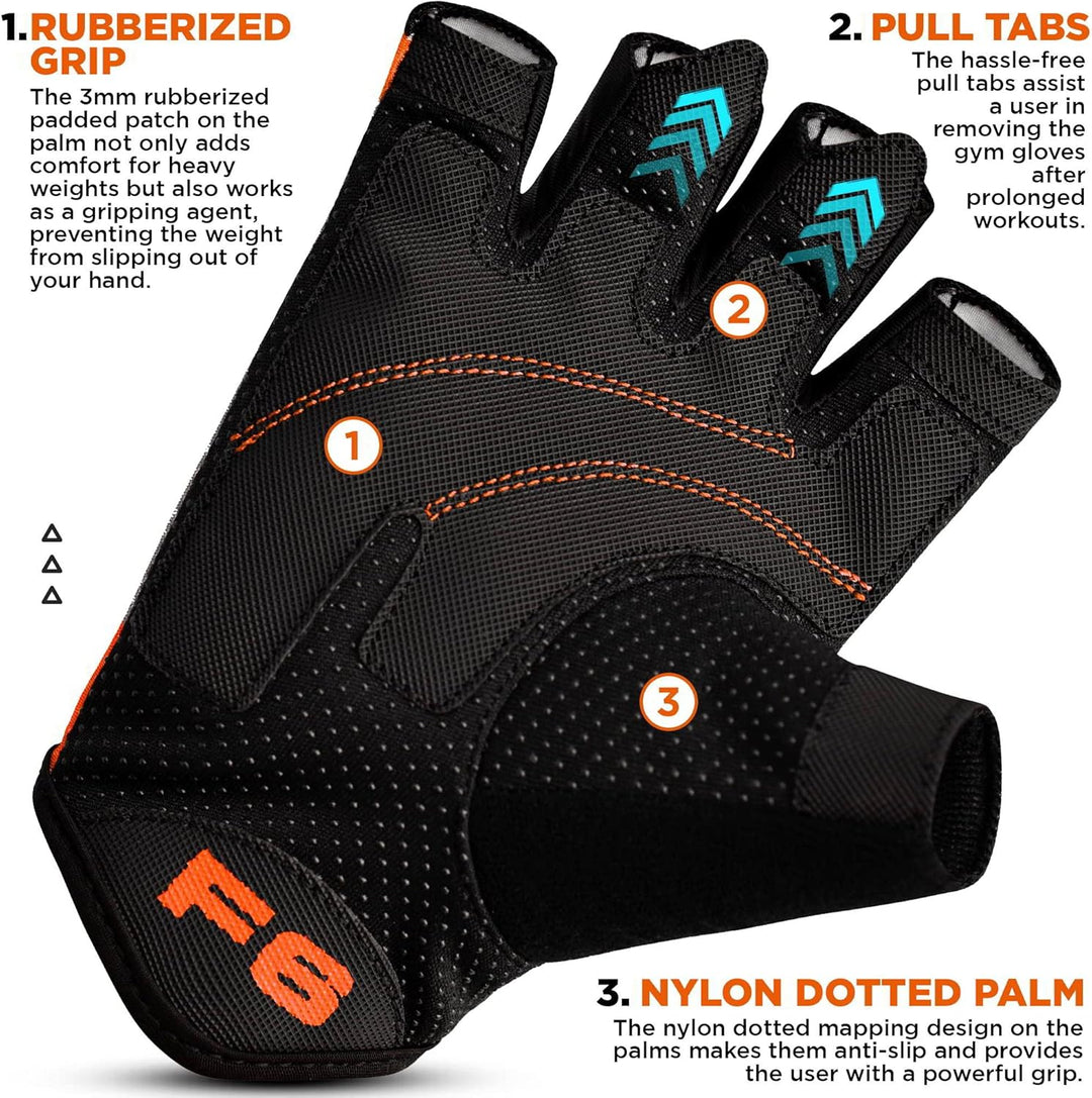 RDX Fitness Handschuhe Trainingshandschuhe Handgelenkstütze Sporthandschuhe Gewichtheben Workout Bod