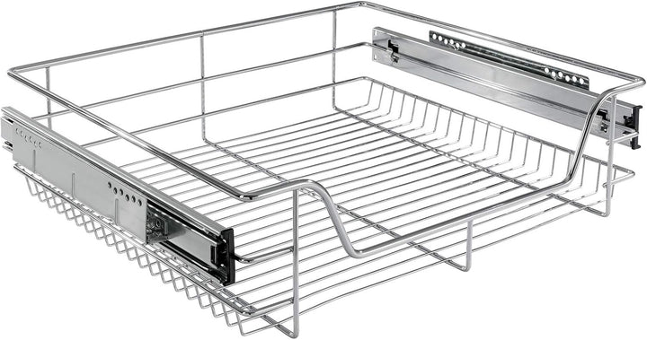 Arebos 2X 60 cm Teleskopschublade Küchenschublade Korbauszug Schrankauszug Schlafzimmerschublade