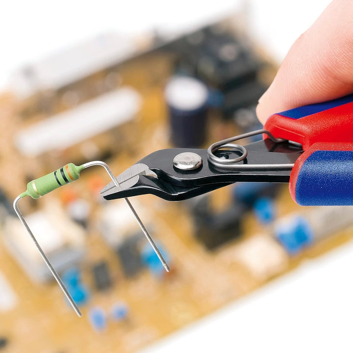 KNIPEX Electronic Super Knips brüniert, mit Mehrkomponenten-Hüllen 125 mm (SB-Karte/Blister) 78 61 1