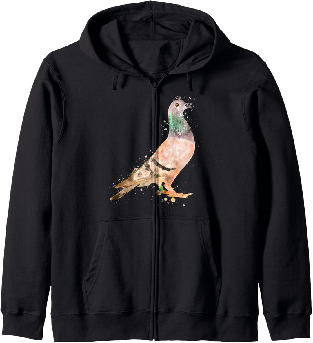 Taube Aquarell Vogel Geschenk Taubenzucht Kapuzenjacke