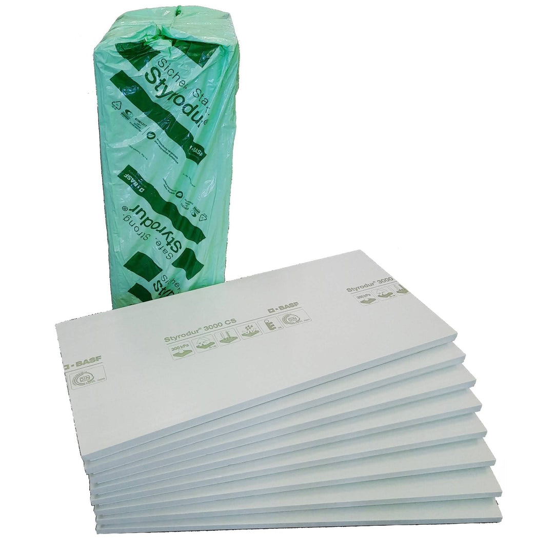 BASF Styrodur® 3000CS 50mm XPS Hartschaumplatte WLG034 mit Stufenfalz 1265x615mm 6qm