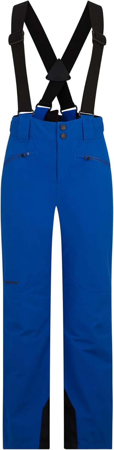 Ziener Unisex Kinder Ski-Hose/Schnee-Hose | wasserdicht, Träger, PFC frei Axi 104 Cobalt Blue, 104 C