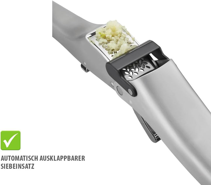 GEFU 13451 Knoblauchpresse GARLICO – ohne Mühe zur perfekten Knoblauchwürze