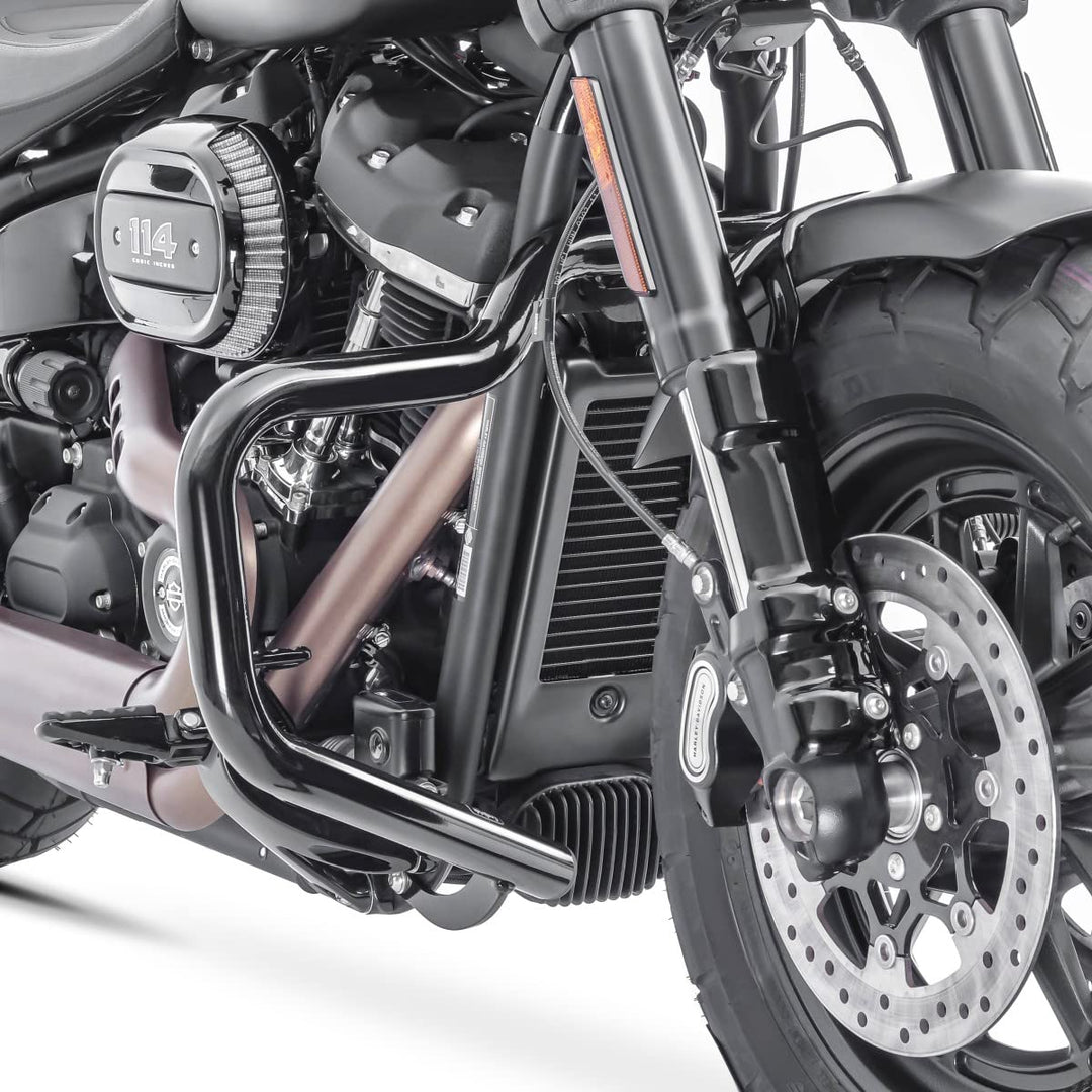 Sturzbügel Mustache für Harley Davidson Softail Fat Bob 114 18-24 schwarz