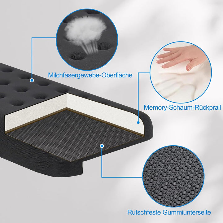 2er-Pack L-förmige Ellbogenauflage Memory Schaum, Ergonomische Armauflage mit Mauspad, Anti-Rutsch E