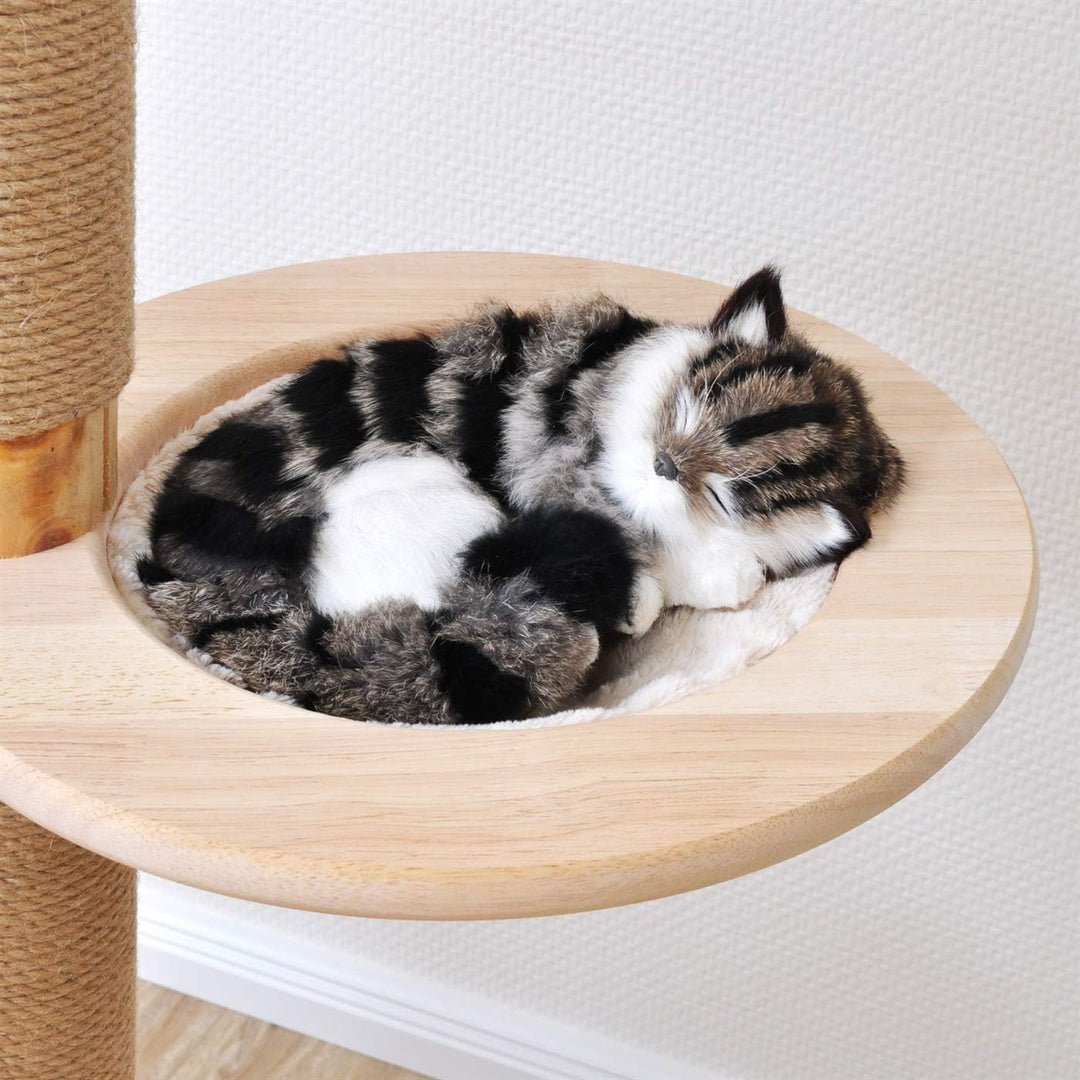 VOSS.PET Kratzbaum aus unbehandeltem Kiefernholz 1,63m, Simba, Katzenbaum, Kletterbaum, Katzenkratzb