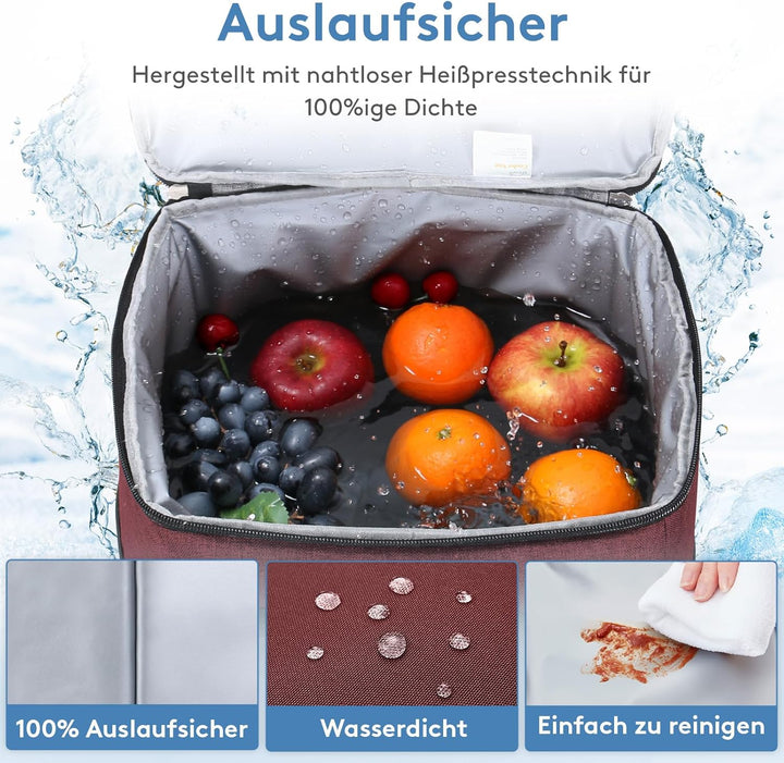Lifewit 20L Kühltasche Gross faltbar Kühlkorb Kühlbox Isoliertasche Thermotasche Picknicktasche für