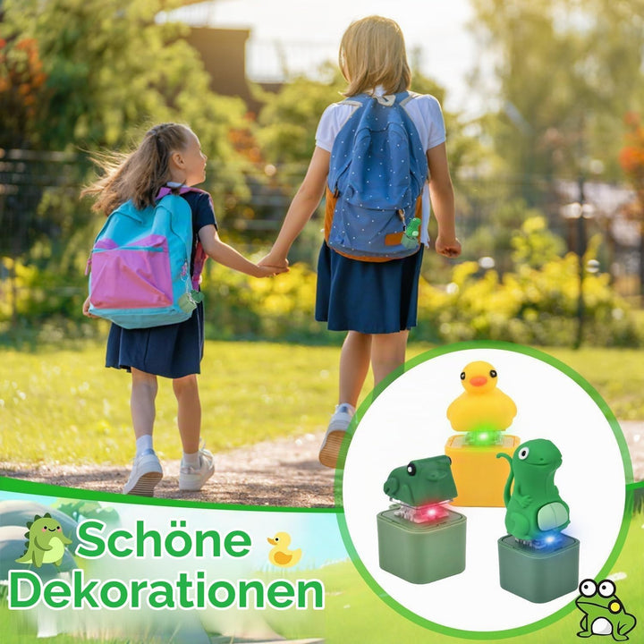 PGonline 3 Stück Spielzeug Frosch Ente Schlüsselanhänger, Tastatur Wiederaufladbarer Schlüsselanhäng