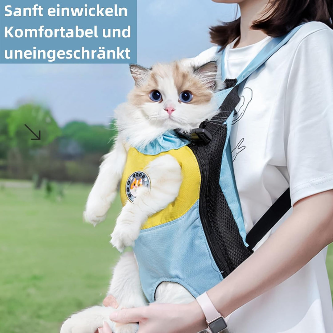 Hunde- und Katzenrucksack，leichtgewichtiger Hunde-Rucksack，tragbare Katzentasche，Outdoor-Haustier-Ru