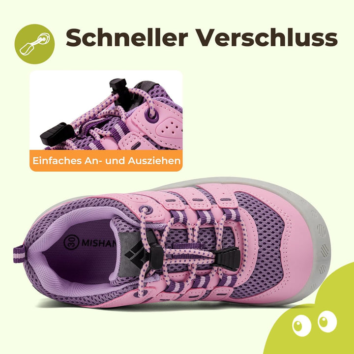 Mishansha Unisex-Kinder Turnschuhe Jungen Mädchen Trekkingschuhe rutschfest Wanderschuhe Outdoor Spo