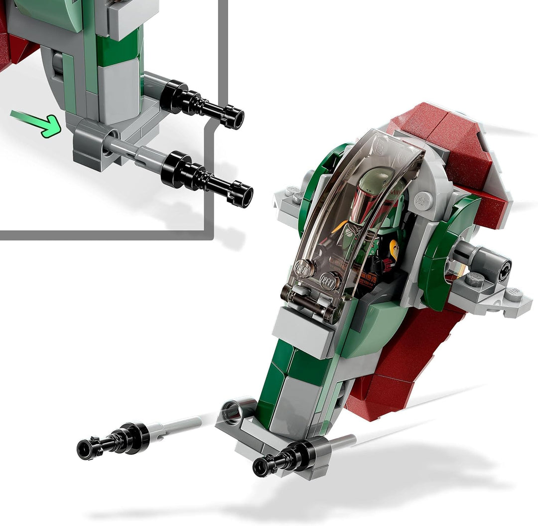 LEGO 75344 Star Wars Boba Fetts Starship - Microfighter Set, Modell aus Der Mandalorianer, baubares