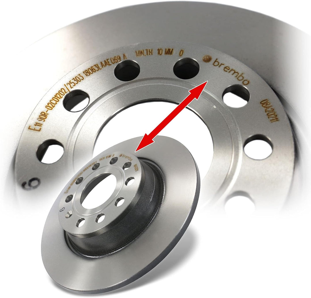 BREMBO Coated Disc Line Bremsenset Hinterachse inkl. Bremsscheiben Hinten Ø 282 mm Voll und Bremsbel