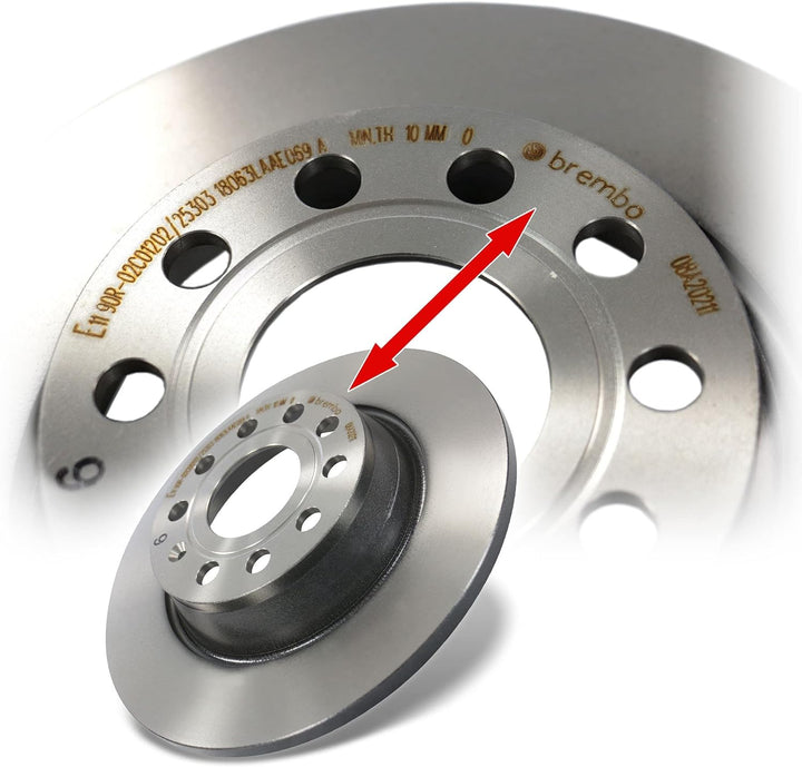 BREMBO Coated Disc Line Bremsenset Hinterachse inkl. Bremsscheiben Hinten Ø 282 mm Voll und Bremsbel
