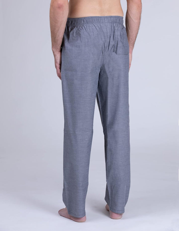 Moonline - Herren Webhose Freizeithose Loungewear aus 100% Baumwolle, M Grau