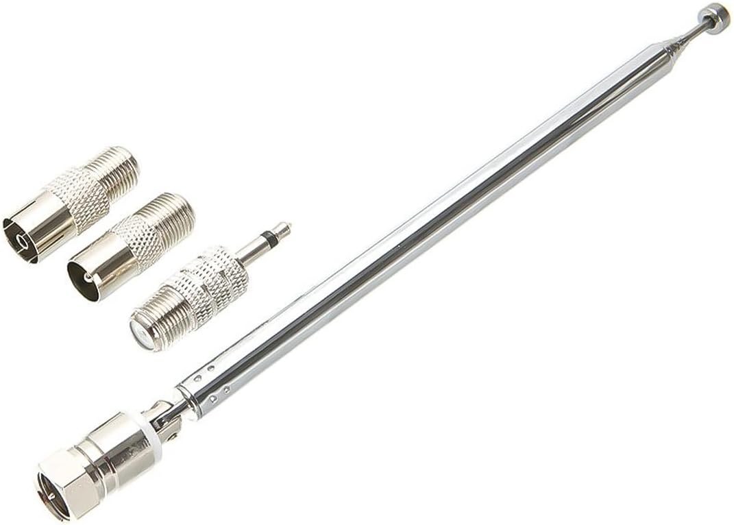 Hsthe Sea UKW-Radioantenne, Teleskop-UKW-Antenne, Ersatz, 6 Abschnitte für Denon Pioneer Marantz Bos