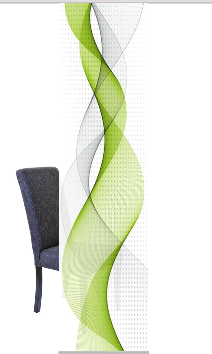 Home fashion OPALIA, Polyester, apfelgrün, 245x60 cm