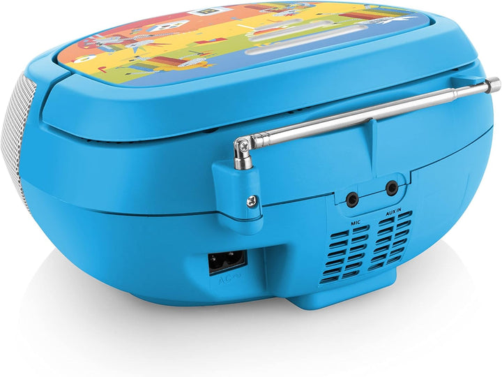 GOGEN Kinder CD Player I LCD Display I AUX I MP3 I Karaoke-Funktion I Tragbar I Batterie oder Netzte