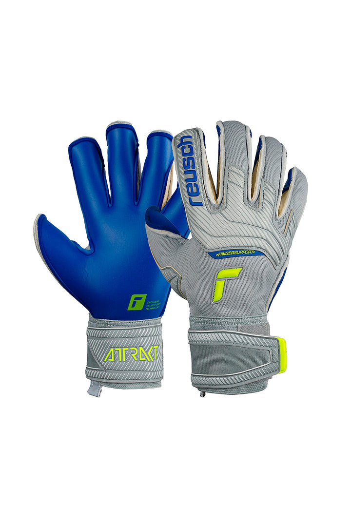 Reusch Attrakt Gold X Evolution Cut Finger Support Unisex Torwarthandschuhe mit Aussennaht Schnitt u