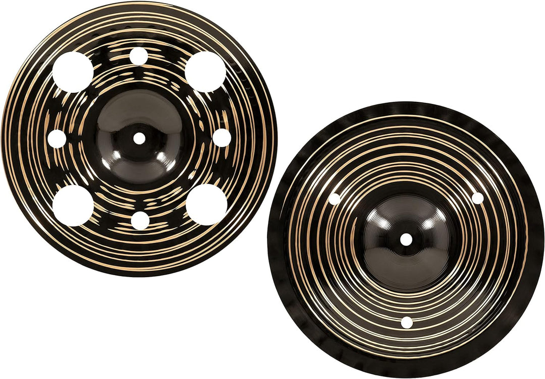 Meinl Cymbals Classics Custom Dark Trash Stack 12 Zoll (Video) Schlagzeug Becken (30,48cm) B12 Bronz